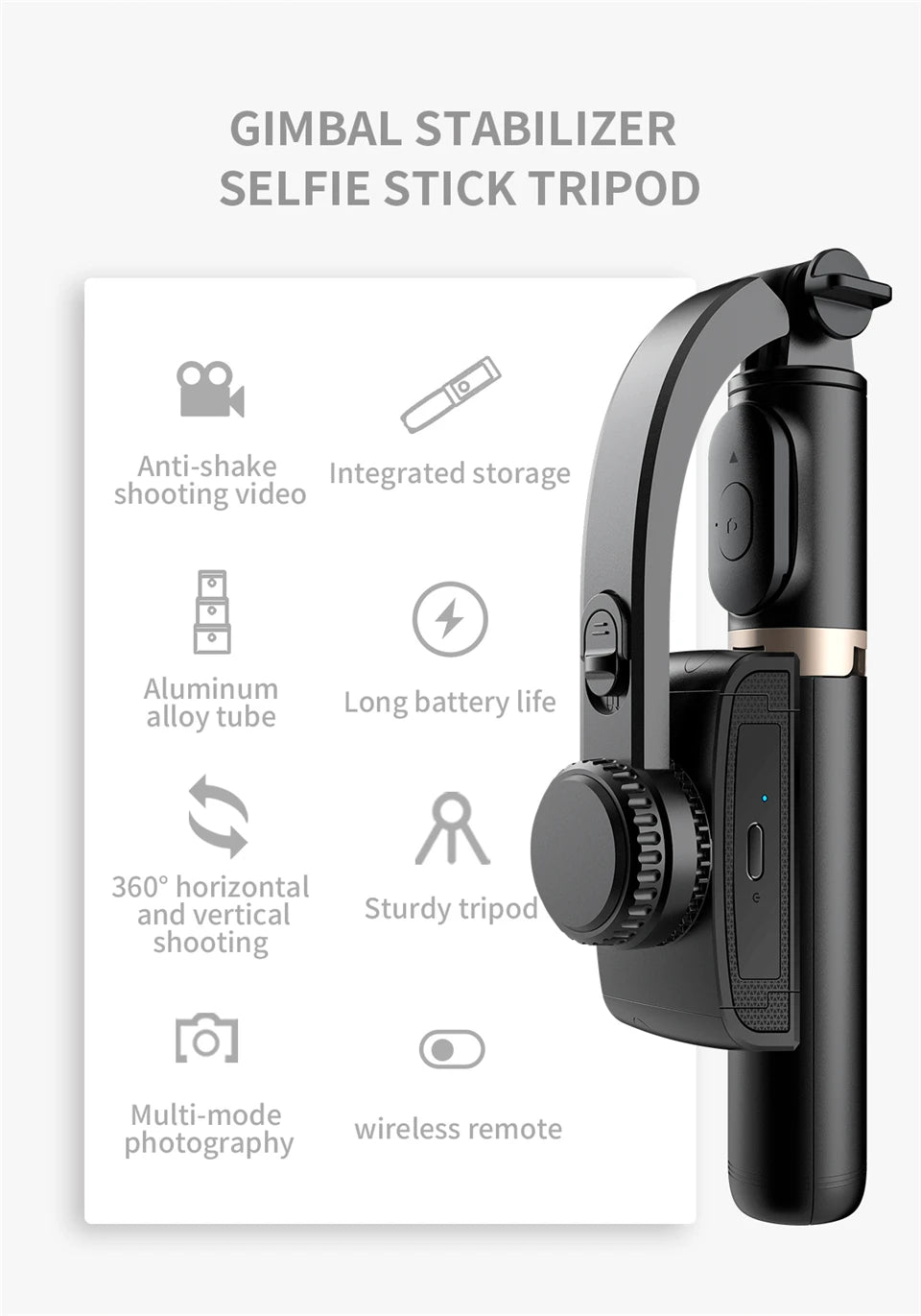 Stabilizer Stick Tripod Gimbal