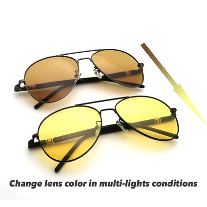 Photochromic Night Vision Polarizing Sun Glasses