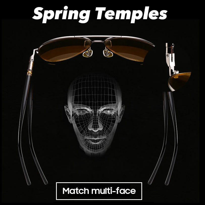 Photochromic Night Vision Polarizing Sun Glasses