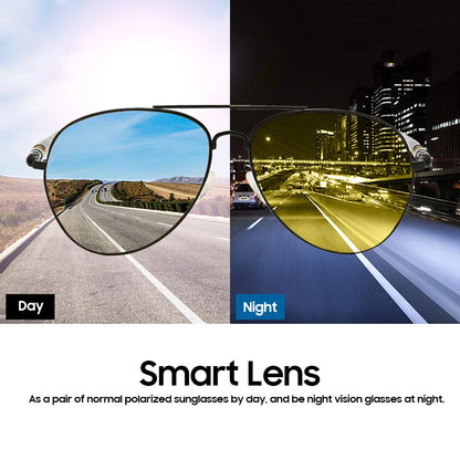 Photochromic Night Vision Polarizing Sun Glasses