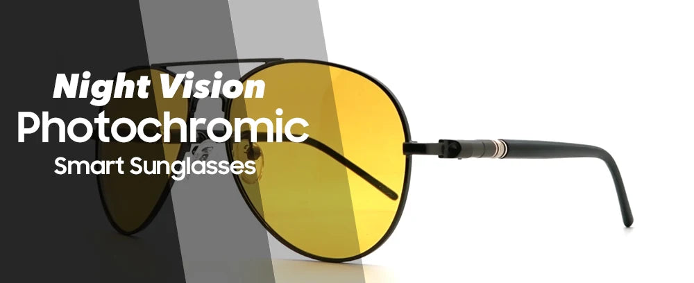 Photochromic Night Vision Polarizing Sun Glasses