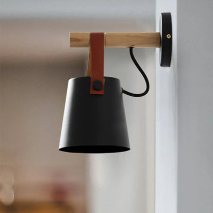 Nordic Wooden Wall Lamp