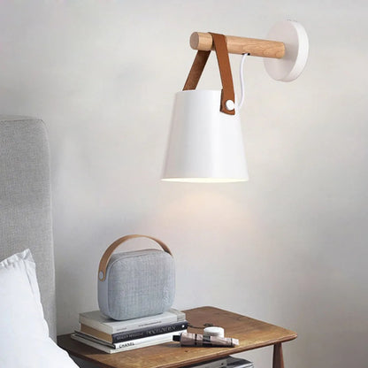Nordic Wooden Wall Lamp