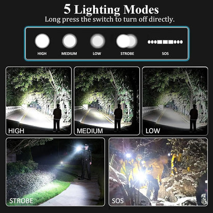 High Power Flashlight Rechargeable Torch