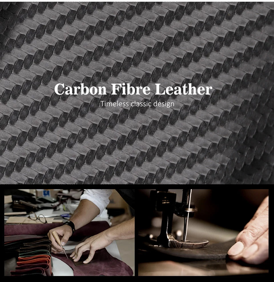 RFID Carbon Fiber Airtag Blocking Wallet