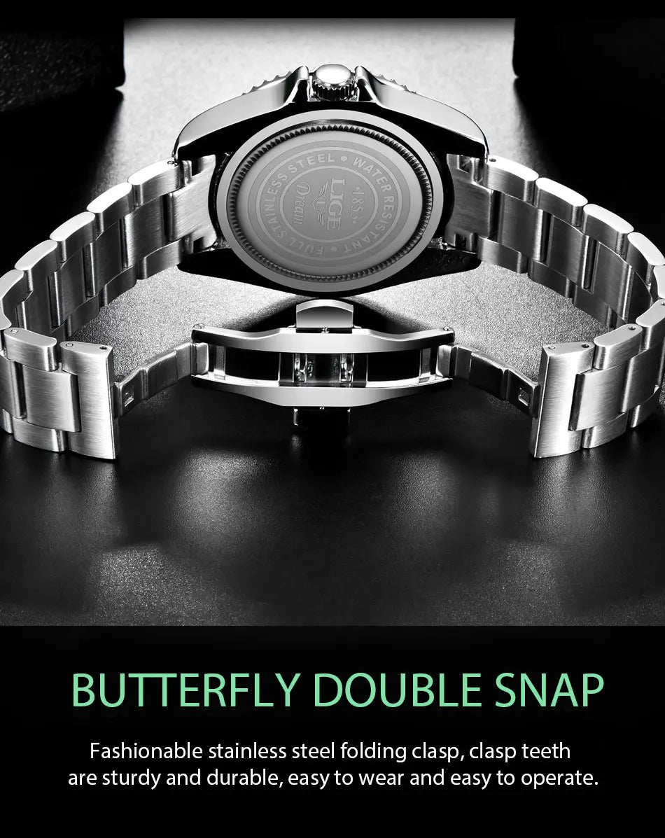 LIGE Diver Watch