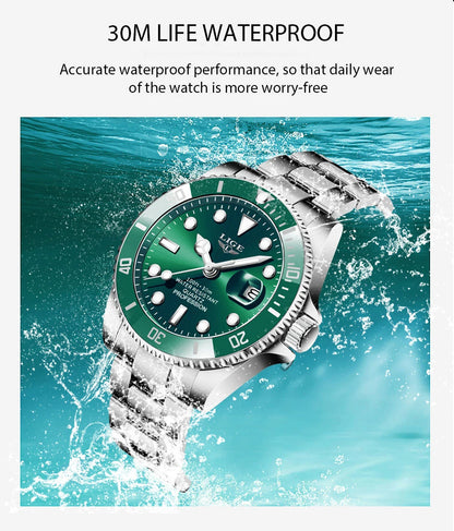 LIGE Diver Watch
