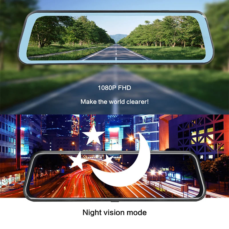 Rearview Mirror Dual Camera Recorder