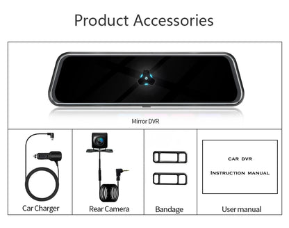 Rearview Mirror Dual Camera Recorder