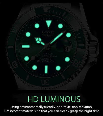 LIGE Diver Watch