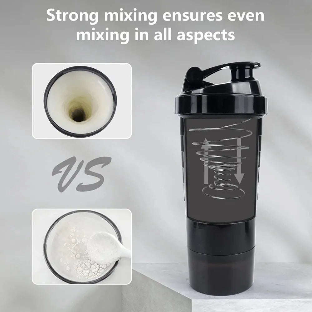 3 Layers Shaker Protein Bottle