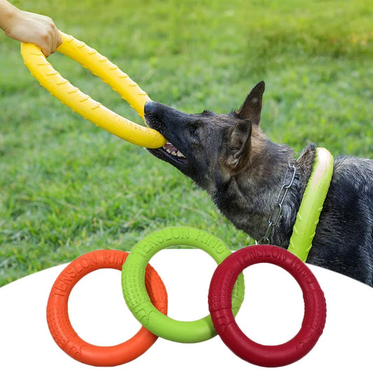 Dog Toy Flying Ring Trainer