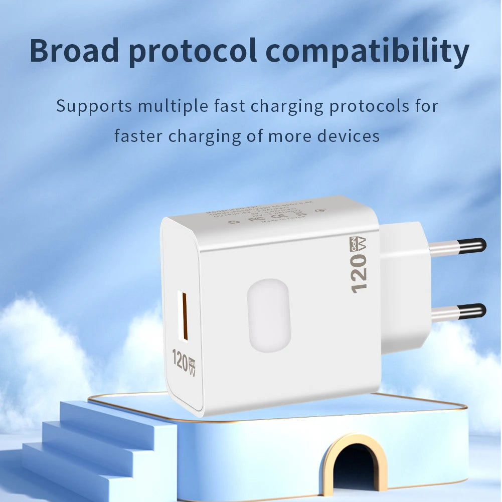 Type C 120W USB Fast Charger