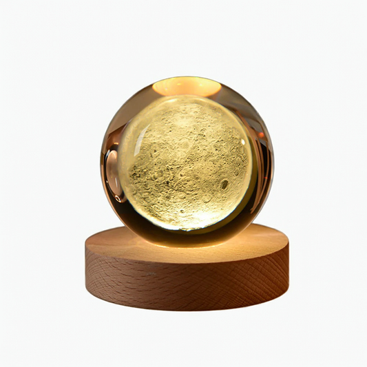 3D Crystal Night Ball With Figures